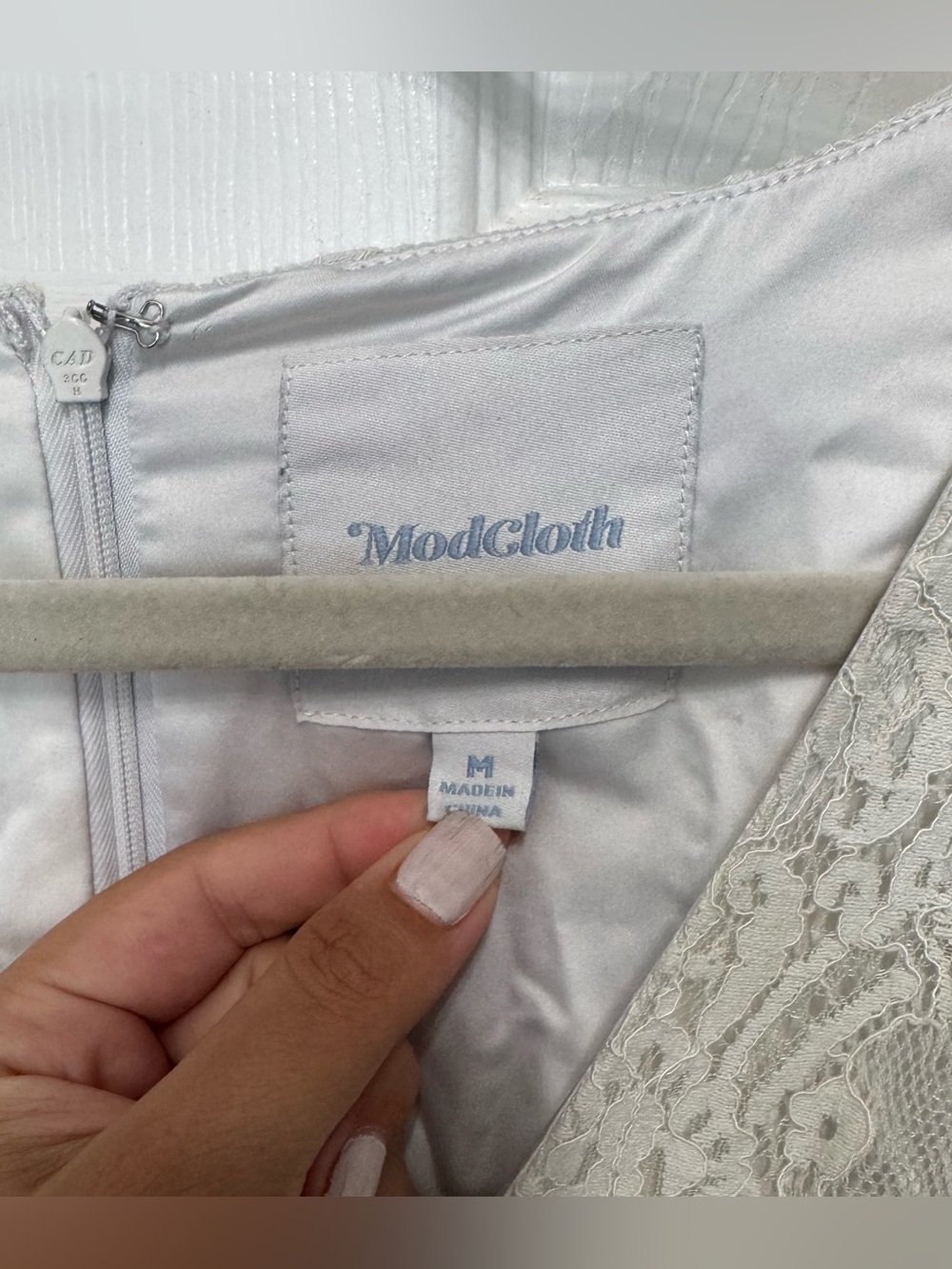 Modcloth Through the Bluebells Lace Maxi Dress Women’s Medium Vintage Inspired - Picture 4 of 16
